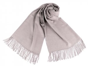 Šátek / šála typu pashmina s třásněmi 70x180 cm