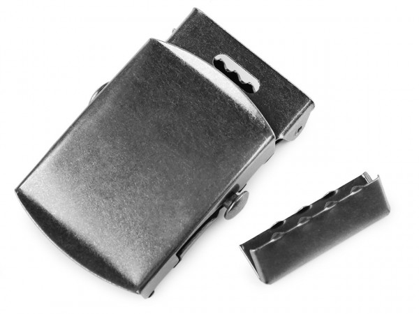 Kovová spona na opasek průvlek 30 mm s koncovkou