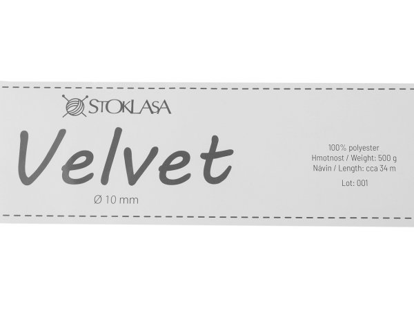 Příze Marshmallow silná Velvet Ø10 mm 500 g