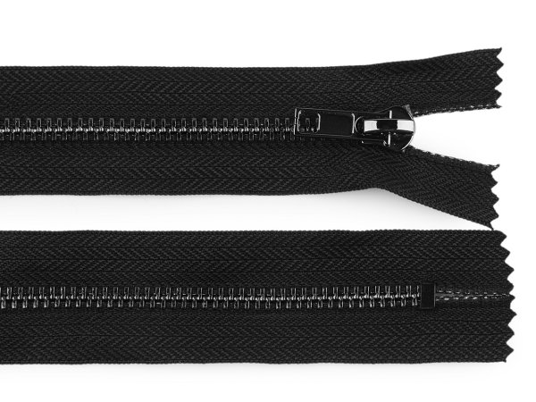 Kovový zip No 5 délka 10 cm (jeansový)