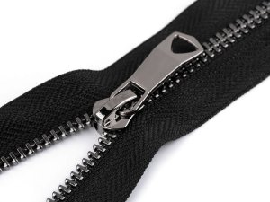 Kovový zip No 5 délka 75 cm s ozdobným jezdcem