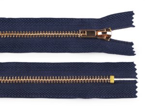 Kovový zip No 5 délka 14 cm (jeansový)