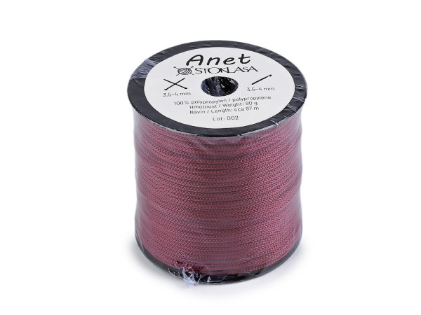 Pletací a háčkovací příze Anet macrame Ø2 mm 90 g