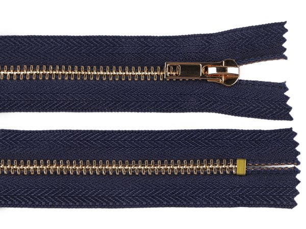 Kovový zip No 5 délka 20 cm (jeansový)