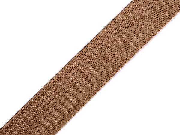 Hladký oboustranný popruh s leskem šíře 25 mm