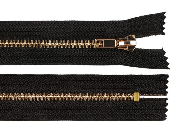 Kovový zip No 5 délka 12 cm (jeansový)