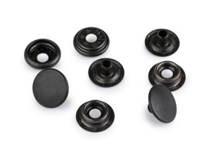 Knoflíky stiskací s kroužkem Ø15 mm (AM6) na silné látky, sypané