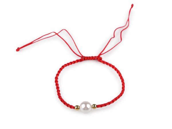 Náramek shamballa s perlou