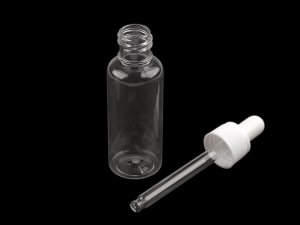 Plastová lahvička se skleněným kapátkem / pipetou 48 ml