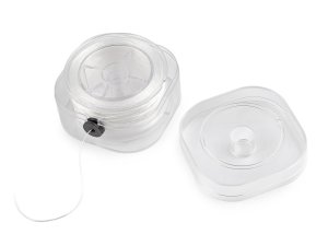 Pruženka / gumička plochá šíře 0,8 mm krabička s odvíjením