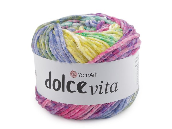 Pletací žinylková příze Dolce Vita 150 g
