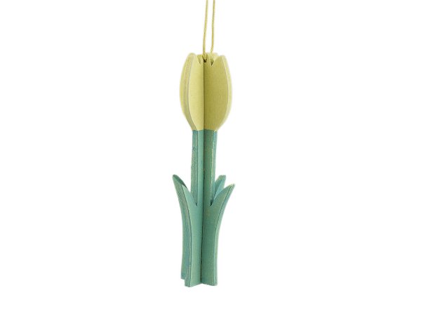 Dřevěný tulipán k zavěšení