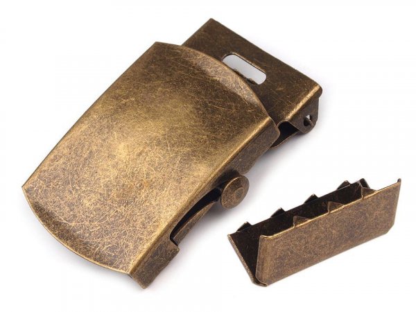 Kovová spona na opasek průvlek 30 mm s koncovkou