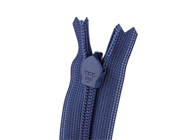 Spirálový zip skrytý YKK No 3 délka 60 cm dederon