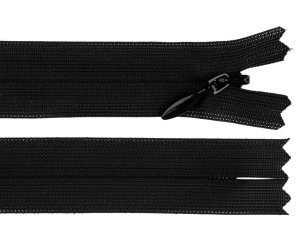 Spirálový zip skrytý YKK No 3 délka 60 cm dederon