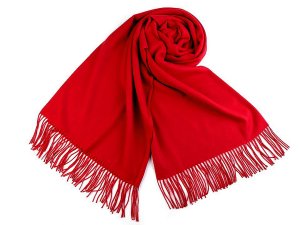 Šátek / šála typu pashmina s třásněmi 70x180 cm