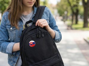 Brož / placka vlajka Slovenská republika Ø3,5 cm