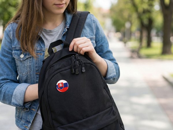 Brož / placka vlajka Slovenská republika Ø3,5 cm