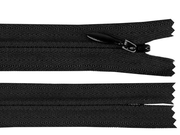 Spirálový zip skrytý YKK No 4 délka 65 cm