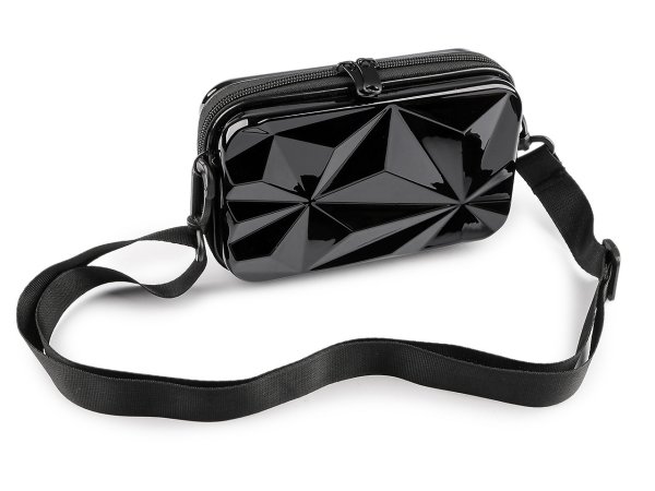 Dámská skořepinová kabelka / pouzdro crossbody s popruhem 18x11 cm