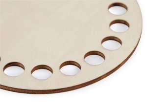 Dřevěné dno na háčkování / výrobu košíků a podtácků Ø10 cm