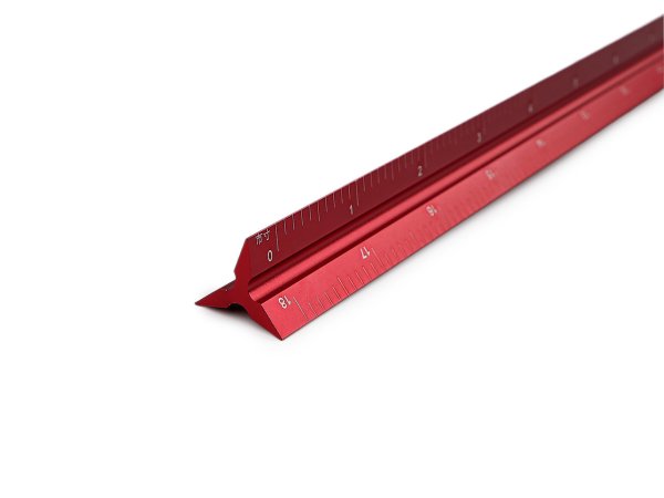 Trojhranné hliníkové pravítko délka 60 cm