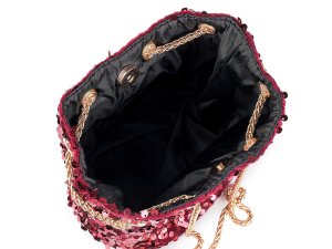 Kabelka s flitry 21x15 cm