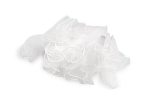 Plisovaná organzová manžeta na květiny šíře 28 cm