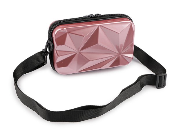 Dámská skořepinová kabelka / pouzdro crossbody s popruhem 18x11 cm
