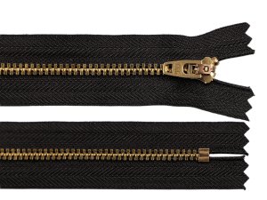 Kovový zip YKK No 4 délka 20 cm (jeansový)