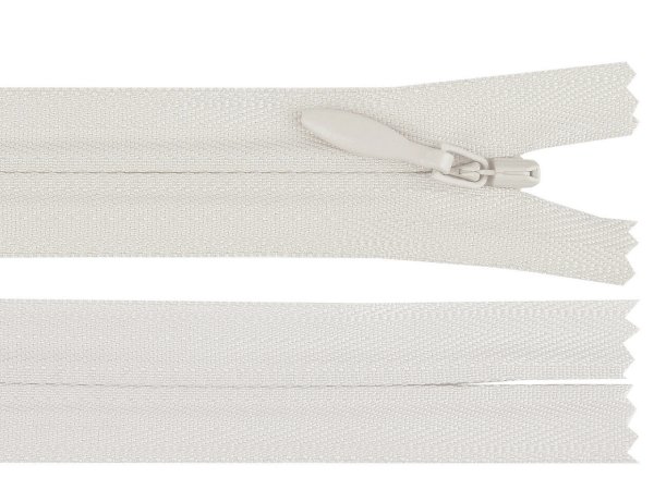 Spirálový zip skrytý YKK No 4 délka 65 cm