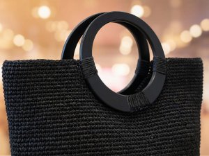 Dřevěná ucha z masivu na tašky Ø16,5 cm