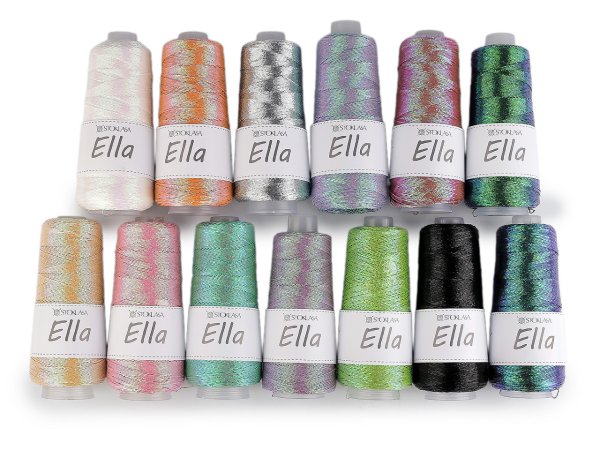 Pletací příze Ella metalická 200 g
