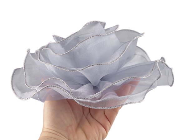 Brož organzová růže Ø20 cm