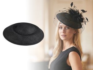 Klobouček / polotovar na výrobu fascinátoru Ø25 cm
