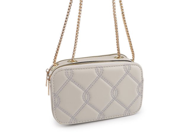 Dámská kabelka prošívaná crossbody 18x11 cm