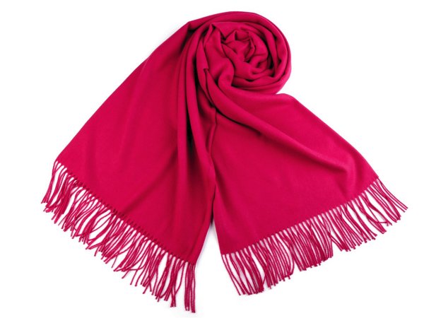 Šátek / šála typu pashmina s třásněmi 70x180 cm