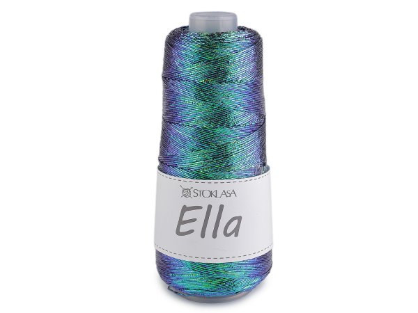 Pletací příze Ella metalická 200 g