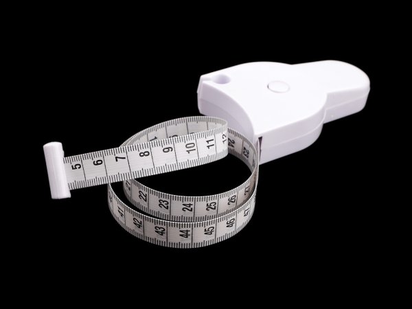 Oboustranný svinovací metr na měření obvodu 150 cm