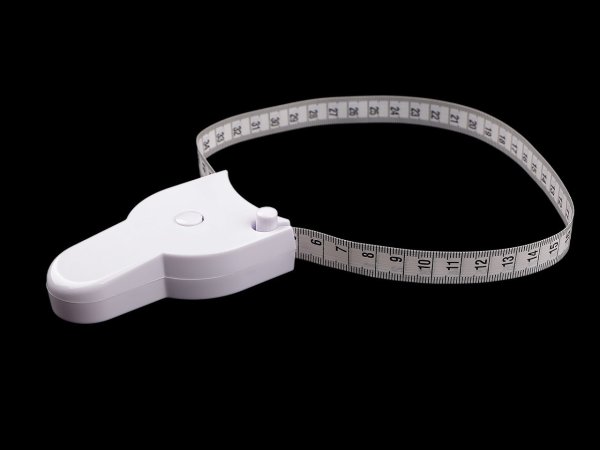 Oboustranný svinovací metr na měření obvodu 150 cm