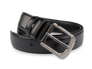 Pánský kožený pásek šíře 3,7 cm z hovězí kůže prošitý