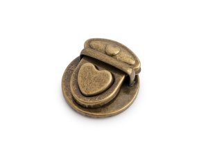 Sada zapínání na kabelku 30x32 mm srdce