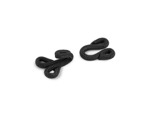 Háček s očkem - potažené, velikost 10+10; 13+13; 17+17 mm