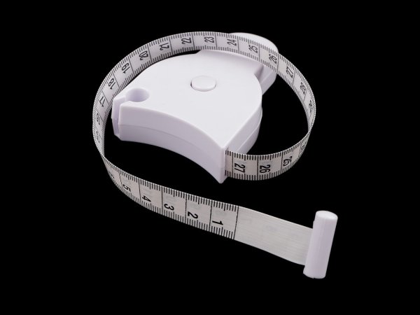 Oboustranný svinovací metr na měření obvodu 150 cm