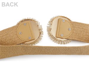 Dámský pásek pružný šíře 4,8 cm květy
