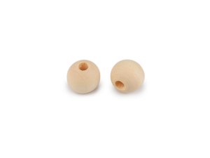 Dřevěné korálky nelakované Ø10 mm