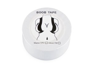 Boob tape páska na prsa samolepicí šíře 2,5 cm transparent