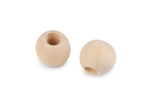 Dřevěné korálky nelakované Ø18 mm