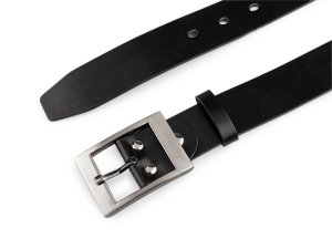 Pánský kožený pásek šíře 3 cm z hovězí kůže hladký