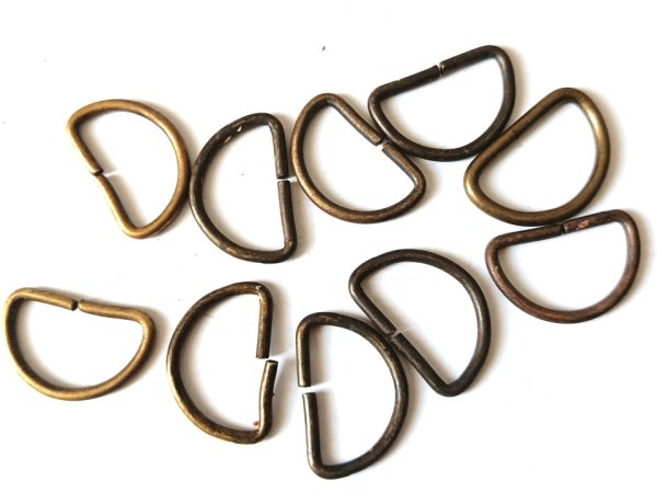 Polokroužek 20 mm , 25 mm , 30 mm staromosaz 2 jakost